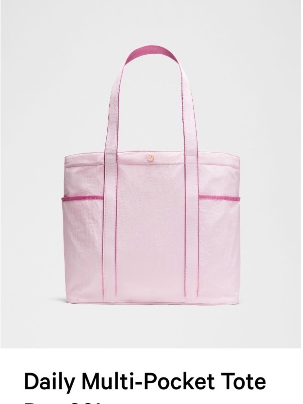 lululemon athletica Light Pink Daily Multi-Pocket Tote